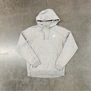 Nike Grey Fleece Pullover Hoodie Y2K Men’s M